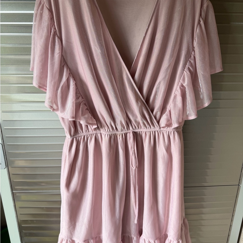 ANDRÉE BY UNIT Dusty Pink V-Neck dress